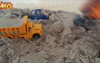Ekskavatör Ve İş Makineleri! Kum Sahasında İş Makineleri! Dozer! Kepçe! Excavator Workout Game!