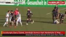 Duisburglu Barış Özbek, Gördüğü Kırmızı Kart Nedeniyle 12 Maç Ceza Aldı