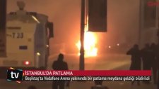 İSTANBUL BEŞİKTAŞ VODOFONE ARENA STADI ÖNÜNDE BOMBALI SALDIRI YAPILDI VE ARDINA SİLAH SESLERİ