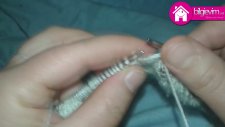 Şiş ile Yakadan Başlama Bebek Yeleği Yapılışı Videolu Anlatım