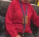 Metroda Takma Dişleri İle Şov Yapan Yaşlı Teyze