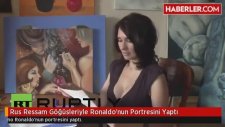 Rus Ressam Göğüsleriyle Ronaldonun Portresini Yaptı