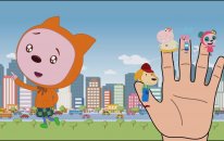 Kare Türkçe Parmak Ailesi - Finger Family Türkçe - Nursery Rhymes