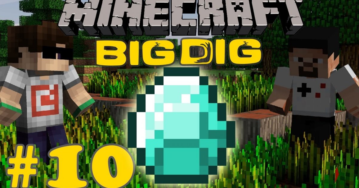 Minecraft: Big Dig #10 - ELMAS TARLASI!  İzlesene.com