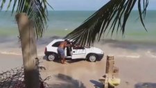 Plajda Araba Kullanmak ve Sonucu