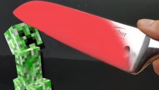 1000 Derece Kızgın Bıçak Vs Minecraft