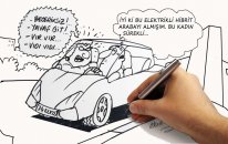 Arabalı Karıkatur Cızımı