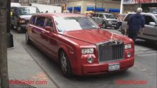 Red Rolls Royce Phantom Stretch Limo