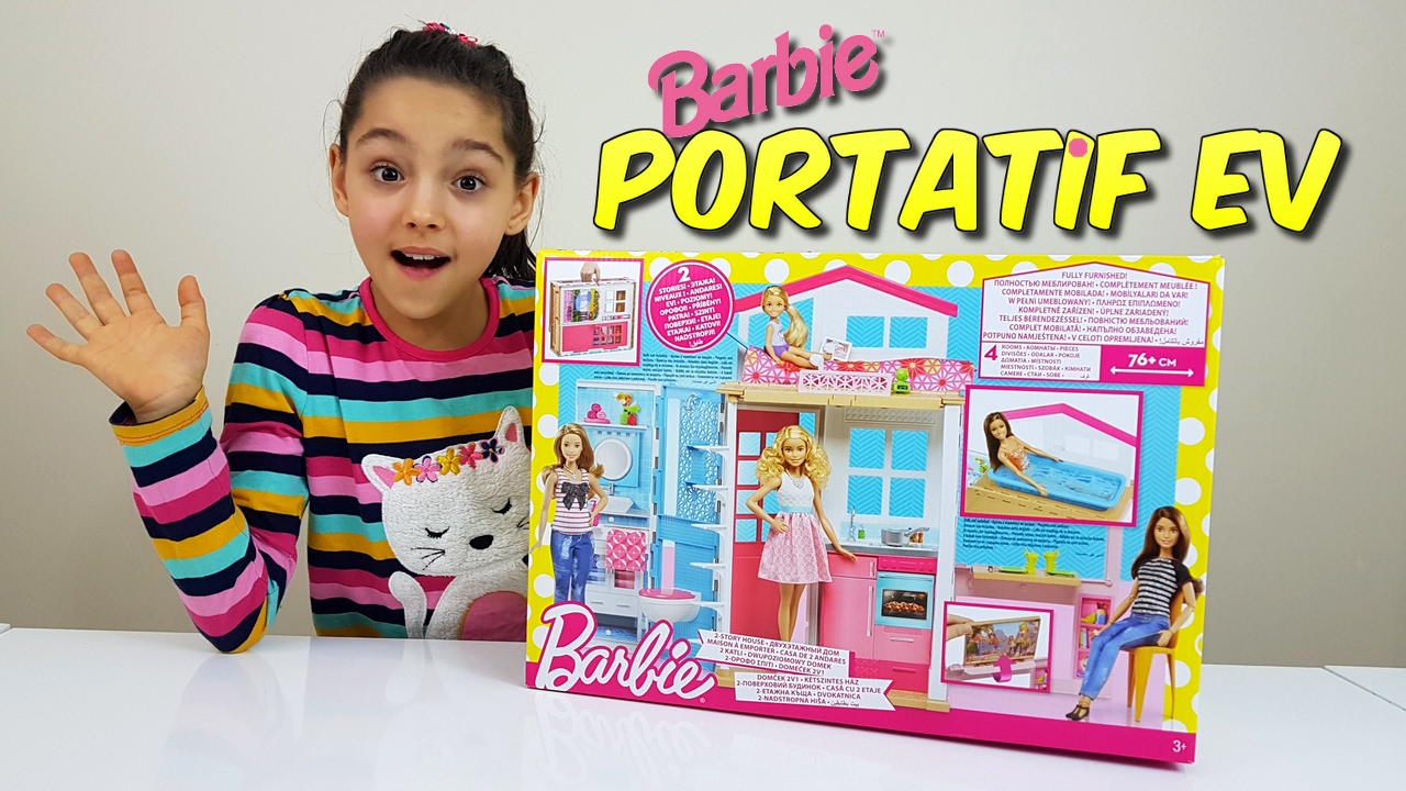 Barbie Portatif Evi Havuzlu 2 Katlı Ve 3 Bölmeli Bizce En Güzel Barbie