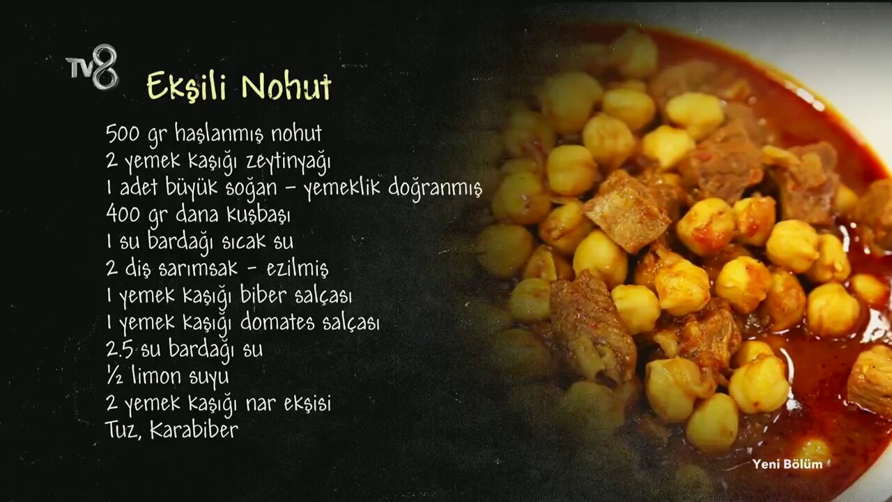 Etli Nohut Tarifi Videosu Etli Nohut Tarifi Videosu