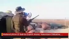 Mehmetçikten El Bab'da Espirili Anons Hanımların Dikkatine Overlok Makinesi Ayağınıza Geldi