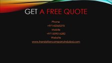 Translation Company in Dubai