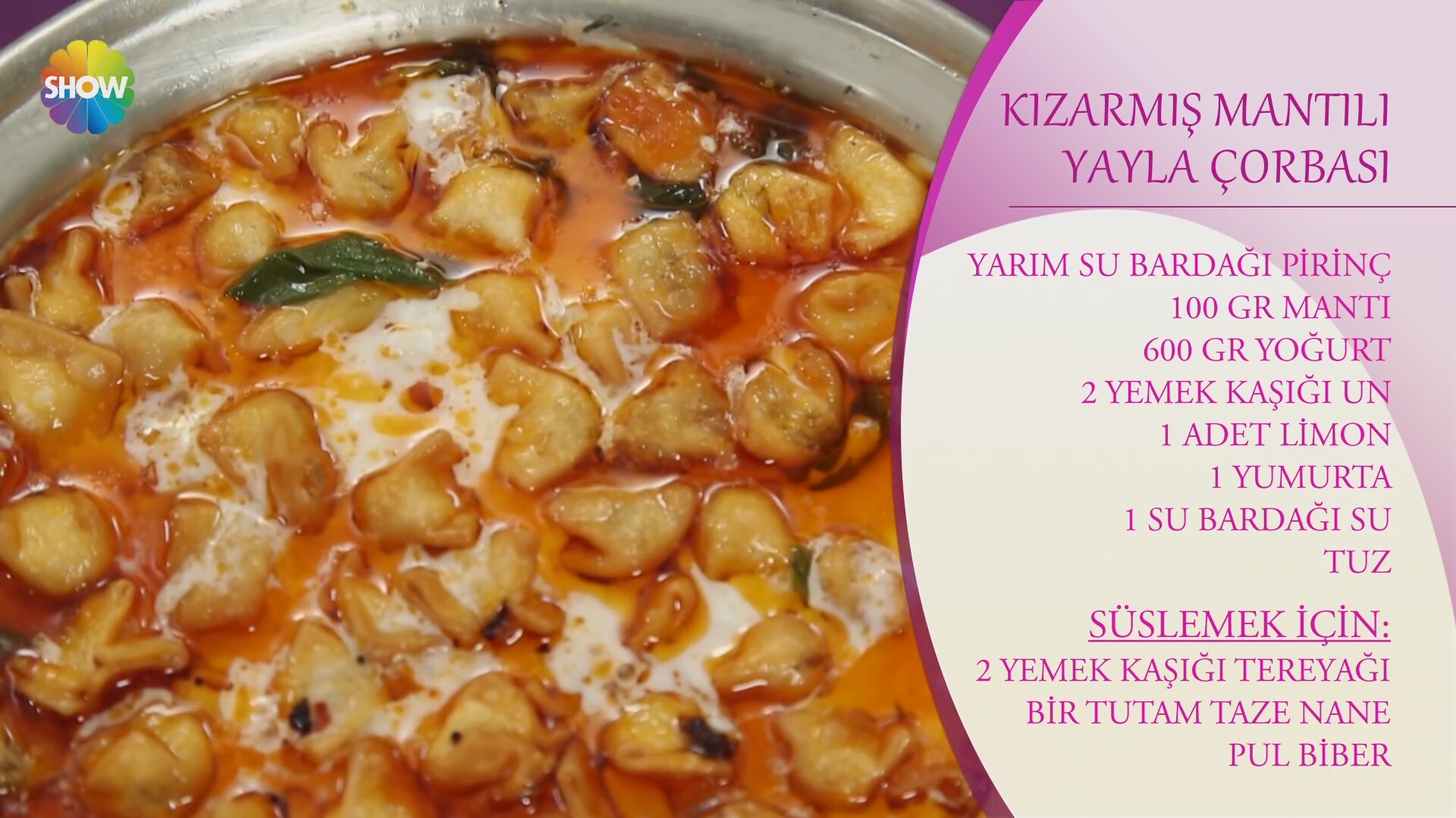 Yayla Çorbası Tarifi Videosu Yayla Çorbası Tarifi Videosu