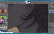 Red Haired Girl Digital Painting - SpeedArt & Krita | HG Animation