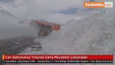 Van-Bahçesaray Yolunda Karla Mücadele Çalışmaları