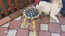 Sanat Eseri Natural Odundan Tabure- Sehpa Yapımı