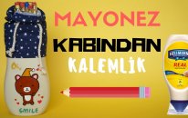 Mayonez Kabından Kalemlik Yapımı / DIY Pencil Case