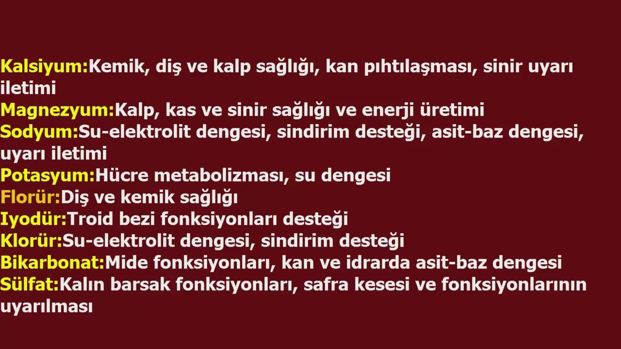 Maden suyunun faydaları Maden suyunun faydaları