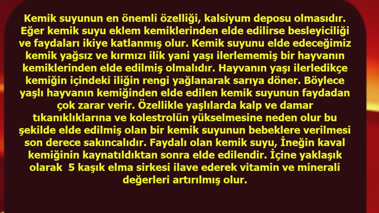 Kemik suyunun faydaları nelerdir Kemik suyunun faydaları nelerdir