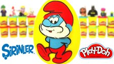 Şirinler Şirin Baba Sürpriz Yumurta Oyun Hamuru - Tsum Tsum Cicibiciler
