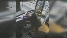 Otobüs Şoförüne Tekme Tokat Saldıran Adam