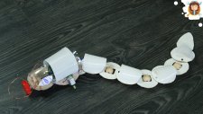 Karton ve Plastik Bardaklardan Robot Yılan Yapmak