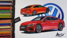 16 Saat Süren Volkswagen Arteon Çizimi