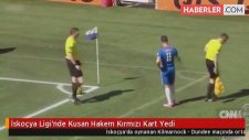 İskoçya Ligi'nde Kusan Hakem Kırmızı Kart Yedi
