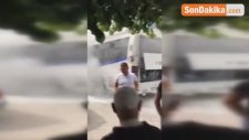 Seyir Halindeki İşçi Servisi Alev Aldı
