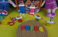 Pepee sırt çantalı oyun hamuru seti oyun hamurundan Pepe, Şila, Bebee ve Maymuş - Çizgi film izle