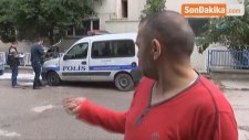 Park Halindeki Polis Aracı Yanarak Küle Döndü