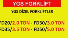 Satılık Forklift 3 Ton 11.500 Dolar Japon Mıtsubıshı Motor Ygs Forklift