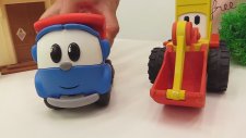 İnşaat Oyunu, Kamyon Leo, Ekskavatör Max ve Peppa Havuz Yapıyorlar - (Leo And Max Help Peppa To B
