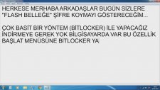 Flash Belleği Şifreleme 2017 ©