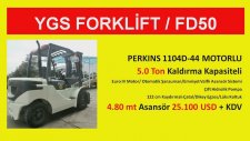 SATILIK FORKLİFT JAPON MITSUBISHI MOTOR GÜÇLÜ TÜRKİYE'NİN GÜÇLÜ MARKASI YGS FORKLİFT