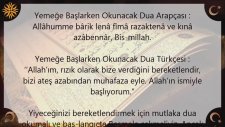 Yemeğe Başlarken Okunacak Dua