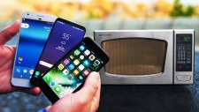 İphone 7 Ve Galaxy S8'in Mikrodalga Fırında Test Edilmesi