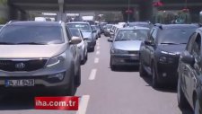 İstanbul'da Bayram Trafiği Başladı