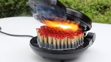 Waffle Makinesine Kibrit Yerleştirilmesi