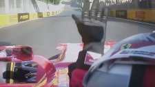 F1 2017 Azerbaycan Grand Prix Vettel'in Tepkisi