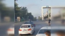 Düğün Konvoyunu Gölgeleyen Trafik Magandası