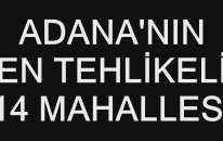 Adana'nın En Tehlikeli 14 Mahallesi