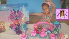 Karlar Ülkesi Anna Elsa Çay Setini Açıyoruz. Misafirleri Poli Roy Helly Amberde Çay Ziyaretinde ))