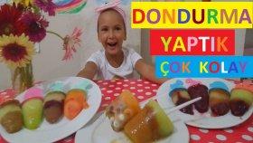 Dondurma Yaptık. Tamamen Doğal Katkısız .eğlenceli Oldu