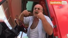 Hafriyat Kamyonu Sürücüsü Uygulama Noktasından Kaçtı, Hareketli Anlar Yaşandı