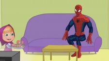 Maşa ile Koca Ayı Türkçe - Maşa ile Spiderman'ın Lolipop ve Şeker Keyfi
