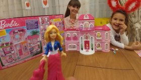 Barbie Mega Blocks Şato, Eğlenceli Çocuk Videosu, Toys Unboxing