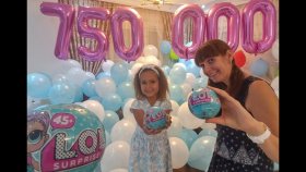 750.000 Kutlaması Balonları İçinde Lol Sürpriz Bebekler Elif Bayıldı Bunlara