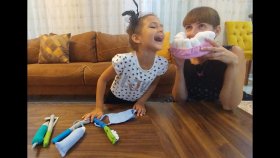 Elif Neden Ağlıyor , Dişçi Seti Oyuncak Kutusu Açtık , Eğlenceli Çocuk Videosu
