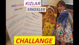 Kızlar Erkekler Challange 3 Eğlenceli Çocuk Videosu